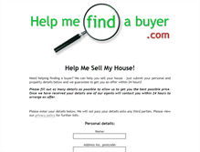 Tablet Screenshot of helpmefindabuyer.com